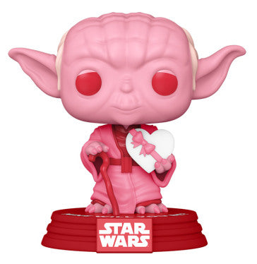 Funko Pop ! Star Wars Valentines - Yoda (421) Pink Vinyl Figure Bobble-Head Rosa