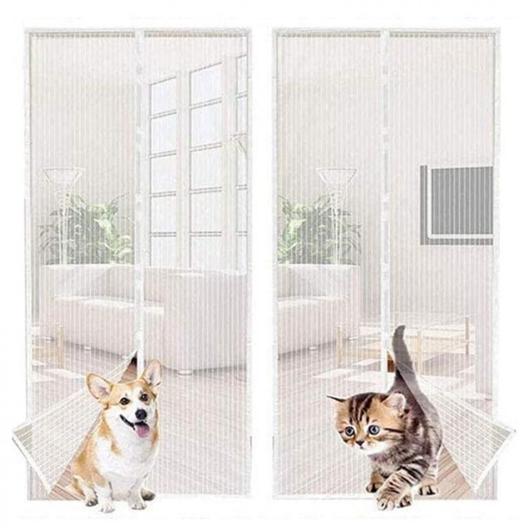 Zanzariera Magnetica 120X240 Tenda Per Porte Finestre Universale Calamita - Nera