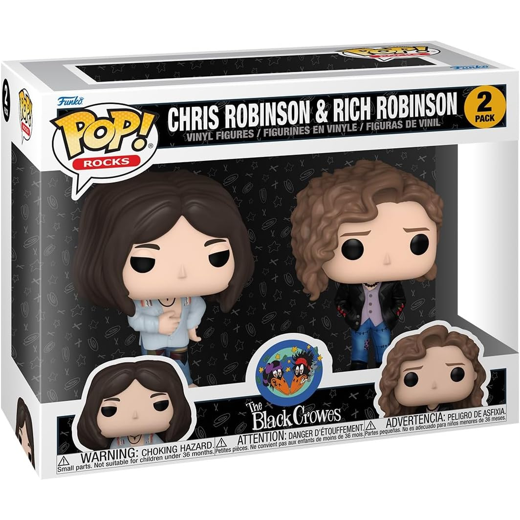 Funko Pop! Rock: The Black Crowes (2 Pack) Chris Robinson & Rich Robinson - Vinyl Figure 9cm