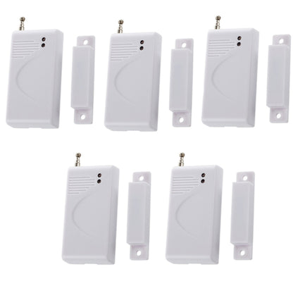 5PZ SENSORE MAGNETICO PER PORTE FINESTRE WIRELESS ALLARME ANTIFURTO CASA 433MHZ