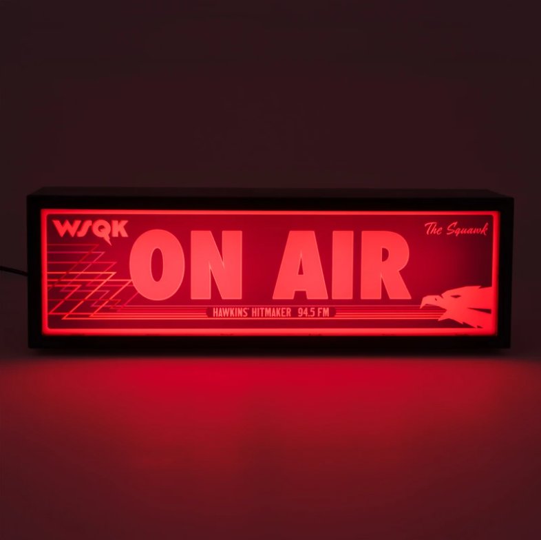 Paladone Lampada Stranger Things 5 WSQK On Air (10 cm) Radio Light Led