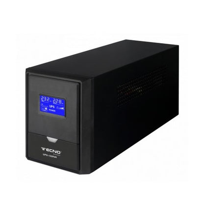 Tecno Ups Gruppo Di Continuita 1200Va 500W 3 Uscite Bivalenti Ac Restart Led Pc