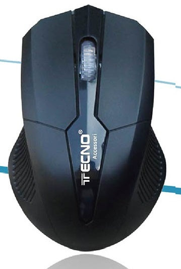 Tecno Mouse Ottico Wireless Usbnero Retail Tc-30 Ambidestro 3 Pulsanti Ufficio