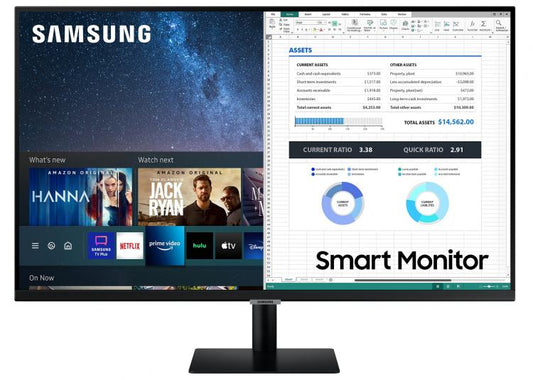 Samsung 27'' Smart Monitor Led S27Am500 Wifi Full Hd Hdmi Pc Netflix Dazn Ps4