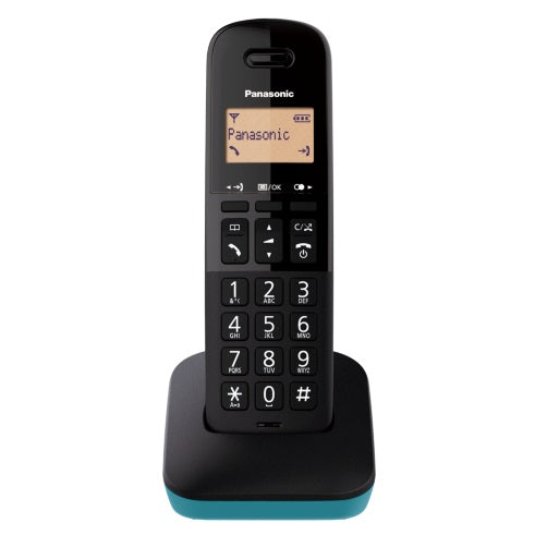Panasonic Telefono Cordless Display Illuminato Portatile Kx-Tgb610Jtb Nero Blu