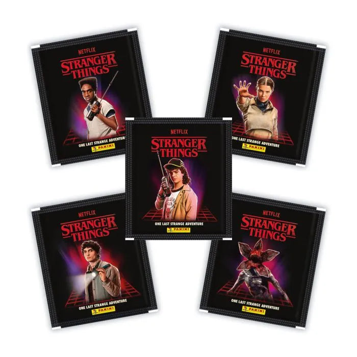 Panini Stranger Things Mega Starter Set 5 Buste Stickers +1 Card Limited Edition