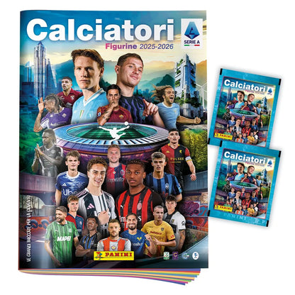 Calciatori Panini 2025-2026 Starter Pack Album + 2 Bustine Calcio Serie A