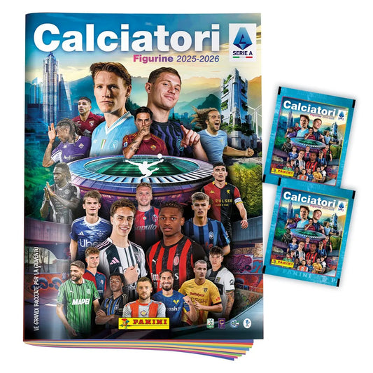 Calciatori Panini 2025-2026 Starter Pack Album + 2 Bustine Calcio Serie A