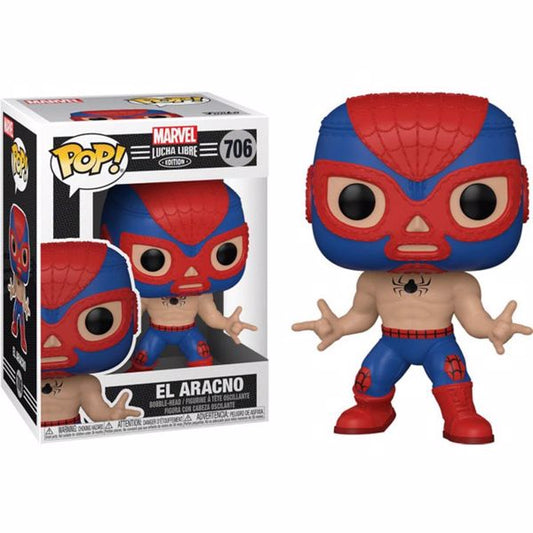 Funko Pop Marvel Lucha Libre 706 El Aracno Spider Man Vinyl Figure Spiderman