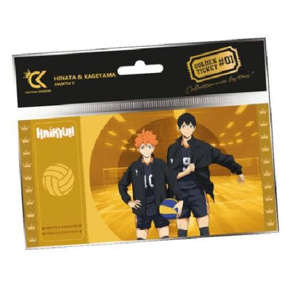 CARTOON KINGDOM - GOLDEN TICKET: HAIKYU! (HINATA & KAGEYAMA) #01 DA COLLEZIONE