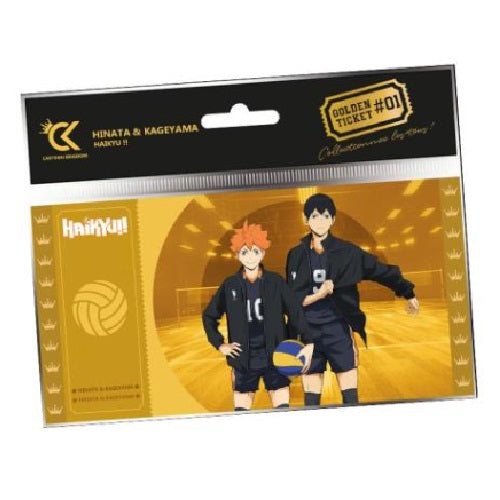 CARTOON KINGDOM - GOLDEN TICKET: HAIKYU! (HINATA & KAGEYAMA) #01 DA COLLEZIONE