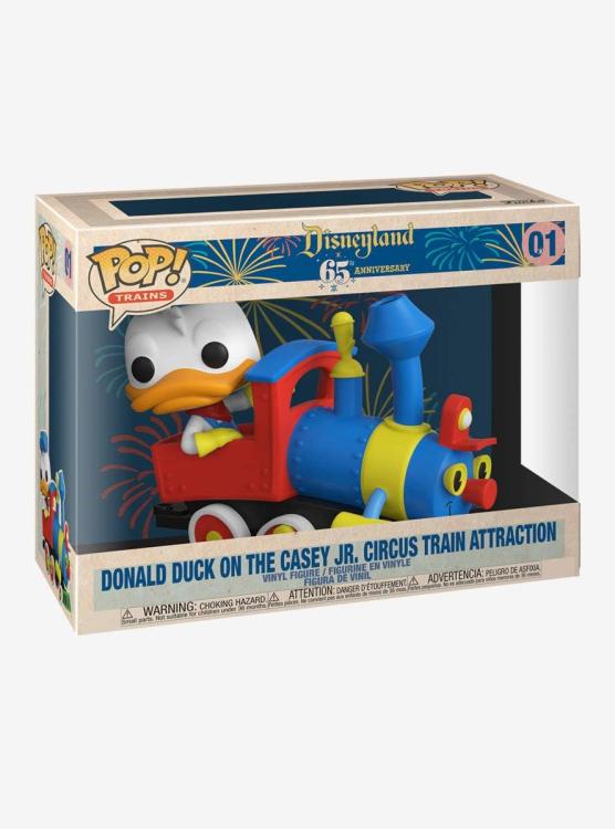 Funko Pop! Trains Disneyland 65Th (01) Donald Duck On The Casey Jr Vinyl Figure