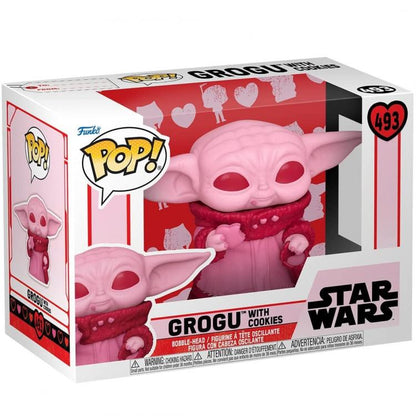 Funko Pop ! Star Wars - Valentines S2 Grogu (493) Statuetta Vinyl San Valentino