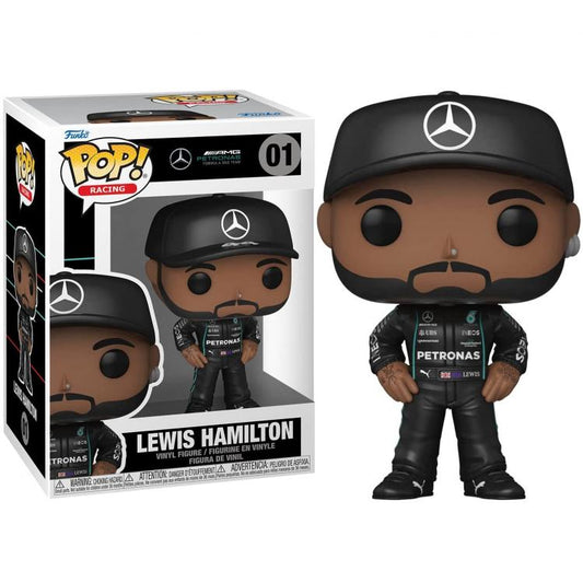 Funko Pop ! Racing Formula 1 - (01) Lewis Hamilton Figure F1 Team Amg Petronas
