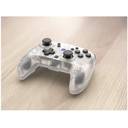 HORI - Wireless HORIPAD Turbo (Frost) Bianco Ghiaccio - Controller da Gaming Senza Fili per Nintendo Switch 2 Funziona anche con Nintendo Switch/Oled/Lite