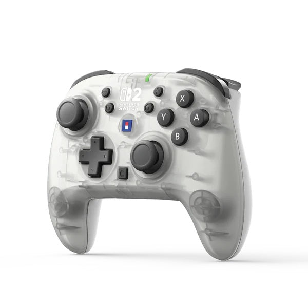 HORI - Wireless HORIPAD Turbo (Frost) Bianco Ghiaccio - Controller da Gaming Senza Fili per Nintendo Switch 2 Funziona anche con Nintendo Switch/Oled/Lite
