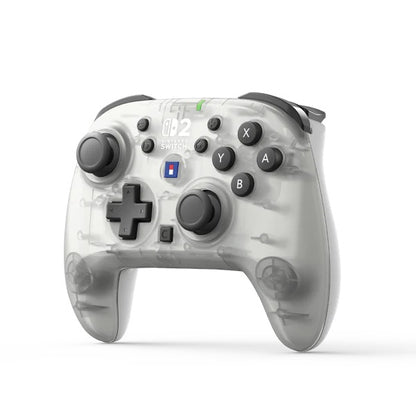 HORI - Wireless HORIPAD Turbo (Frost) Bianco Ghiaccio - Controller da Gaming Senza Fili per Nintendo Switch 2 Funziona anche con Nintendo Switch/Oled/Lite