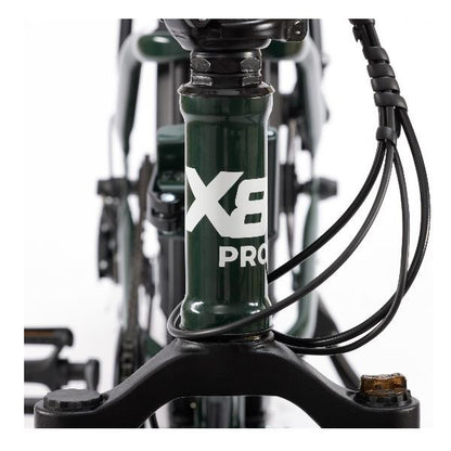 Nilox Bici Elettrica X8 Pro Bicicletta Pieghevole 250W Fat Scooter 36V Led Verde