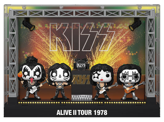 Funko Pop !  Moments - Deluxe - (03) Kiss Alive Ii Tour 1978 Vinyl Fiugre 9 Cm