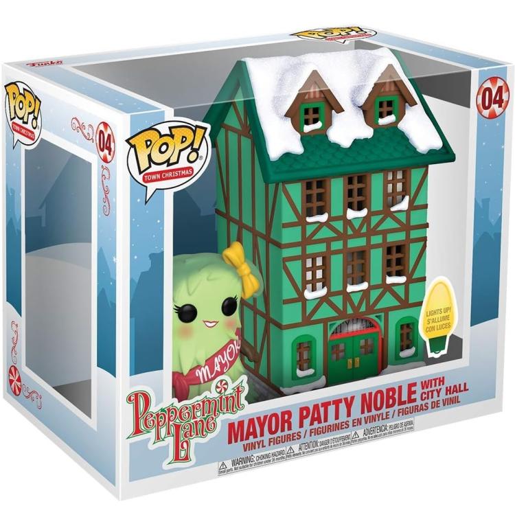 Funko Pop ! Town Christmas Peppermit Lane (04) Harry Patty Noble W/City Hall