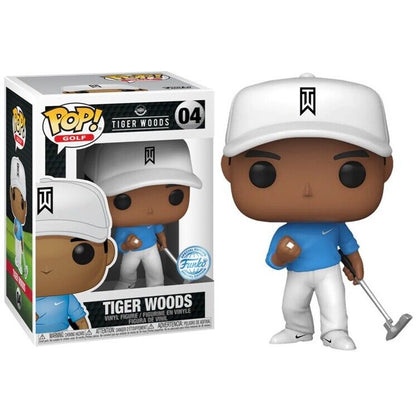 Funko Pop ! Golf - (04) Tiger Woods (Nike Outfit Blue Sky) Figure Special 9Cm