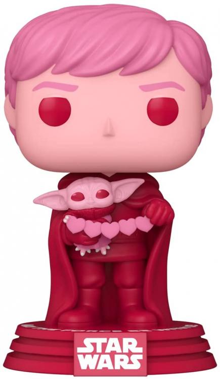 Funko Pop ! Star Wars - Valentines  Luke With Grogu (494) Statuetta Vinyl Figure
