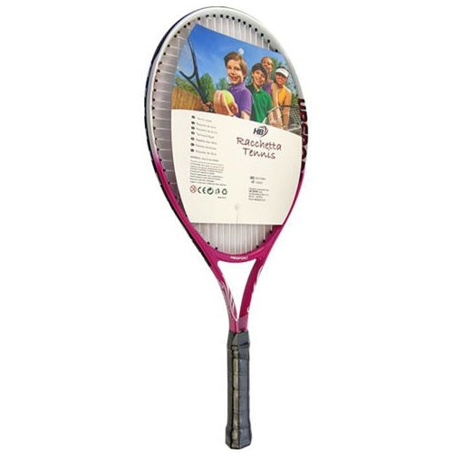 Hb Racchetta Da Tennis Da Ragazzo Con Grafica Fucsia E Bianca Custodia Inclusa