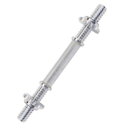 Manubrio Bodybuilding Acciaio 30Cm Filettato Sollevamento Pesi Dischi Palestra