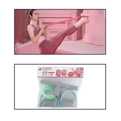 Elastico Fitness Estensore Esercizi Palestra Bodybuilding Pull Reducer Grigio