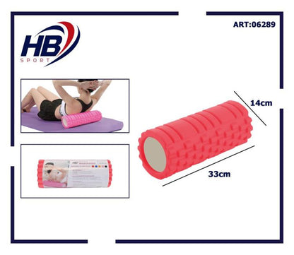 Foam Roller Rullo Massaggio 33X14Cm Cilindro Rigido Massaggiatore Yoga Pilates R