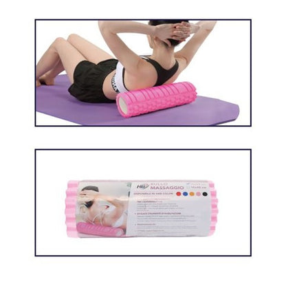 Foam Roller Rullo Massaggio 33X14Cm Cilindro Rigido Massaggiatore Yoga Pilates P