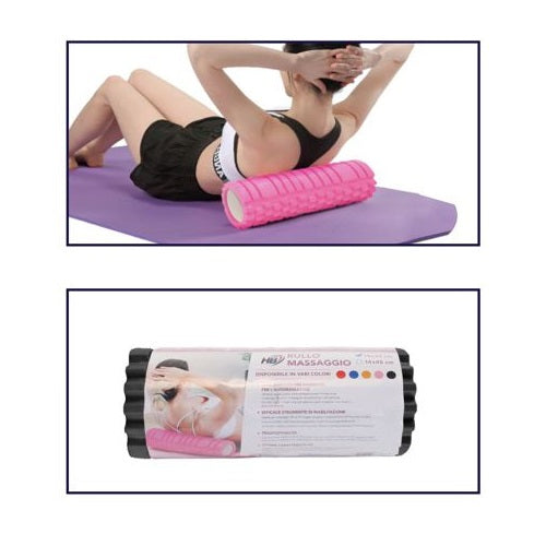 Foam Roller Rullo Massaggio 33X14Cm Cilindro Rigido Massaggiatore Yoga Pilates N