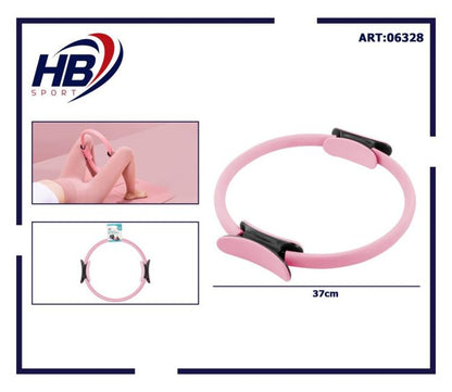 CERCHIO ANELLO PILATES RING MAGIC CIRCLE ATTREZZO FITNESS YOGA ACCESSORI - ROSA