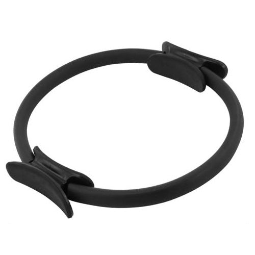 CERCHIO ANELLO PILATES RING MAGIC CIRCLE ATTREZZO FITNESS YOGA ACCESSORI - NERO