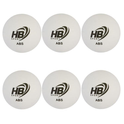 Hb 6Pz Palline Ping Pong Abs Palle Tennis Da Tavolo Sport Allenamento Bianco