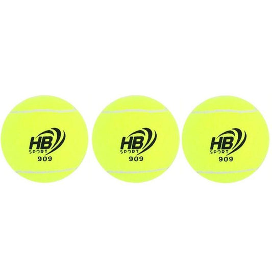 Set 3 Palline Da Tennis Gialle Palle Per Allenamento Racchetta Sport Racchettoni