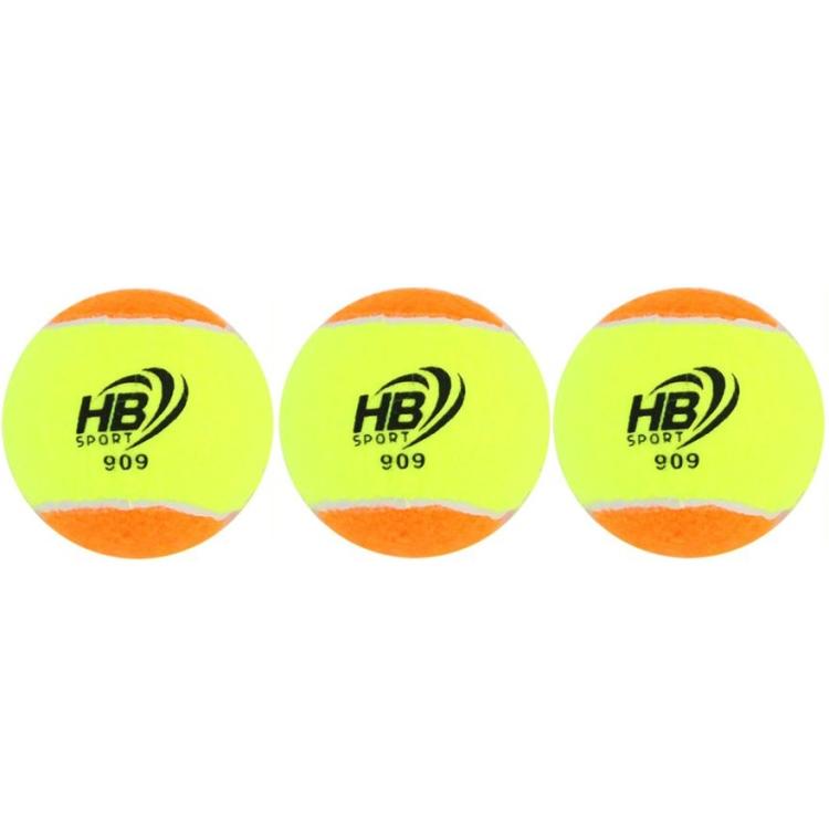 Set 3 Palline Da Tennis Arancione Palle Allenamento Racchetta Sport Racchettoni