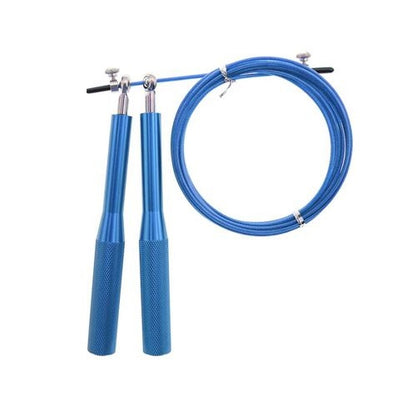 CORDA SALTO PER SALTARE PRO ACCIAIO PVC CARDIO MMA CROSSFIT BOXING FITNESS BLU