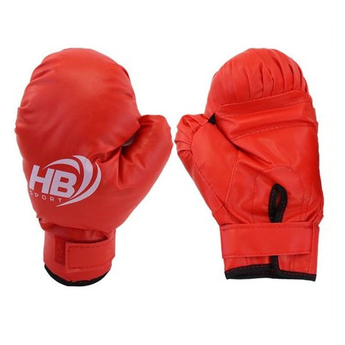 Hb Guantoni Da Boxe Coppia Guanti Pugilato Bambini Per Allenamento Sacco Rosso