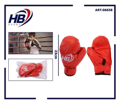 Hb Guantoni Da Boxe Coppia Guanti Pugilato Bambini Per Allenamento Sacco Rosso