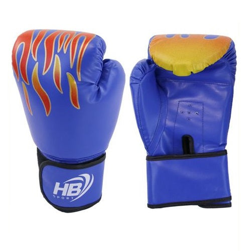 Hb Guantoni Da Boxe Coppia Guanti Pugilato Bambini Per Allenamento Sacco Blu