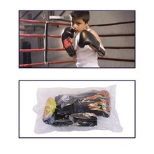HB GUANTONI DA BOXE COPPIA GUANTI PUGILATO BAMBINI PER ALLENAMENTO SACCO NERI