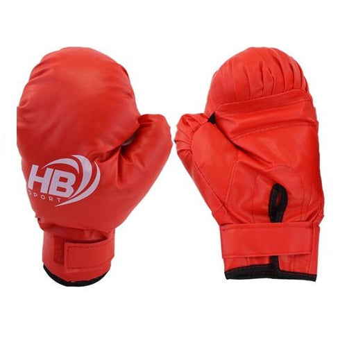 Hb Guantoni Da Boxe Coppia Guanti Pugilato Uomo Per Allenamento Con Sacco Rossi