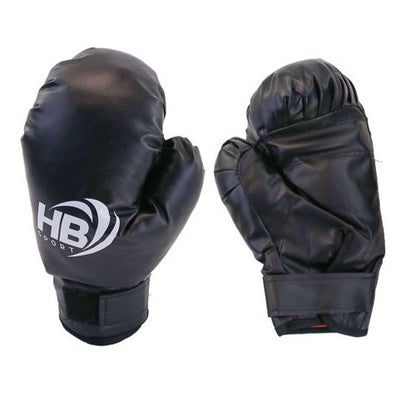 Hb Guantoni Da Boxe Coppia Guanti Pugilato Uomo Per Allenamento Con Sacco Neri