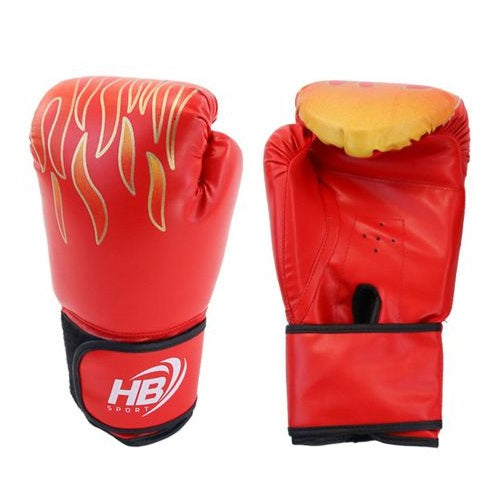 Hb Guantoni Da Boxe Coppia Guanti Pugilato Uomo Per Allenamento Sacco Gara Rosso