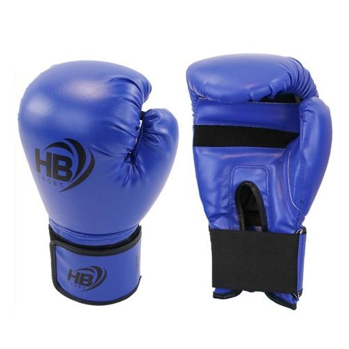 Hb Guantoni Da Boxe Coppia Guanti Pugilato Uomo Per Gara O Allenamento Sacco Blu
