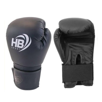 Hb Guantoni Da Boxe Coppia Guanti Pugilato Uomo Per Allenamento Sacco Gara Nero
