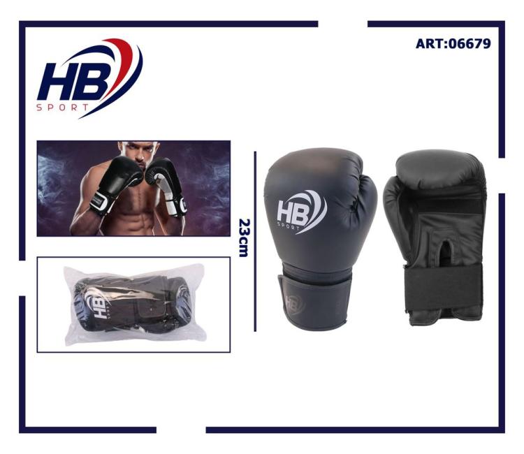 Hb Guantoni Da Boxe Coppia Guanti Pugilato Uomo Per Allenamento Sacco Gara Nero