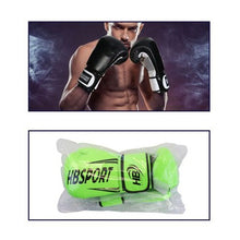 Hb Guantoni Da Boxe Coppia Guanti Pugilato Uomo Per Allenamento Sacco Gara Verde