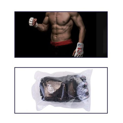 Guanti A Mezzo Dito Guantoni Da Combattimento/Allenamento Mma Thai Ufc | Nero
